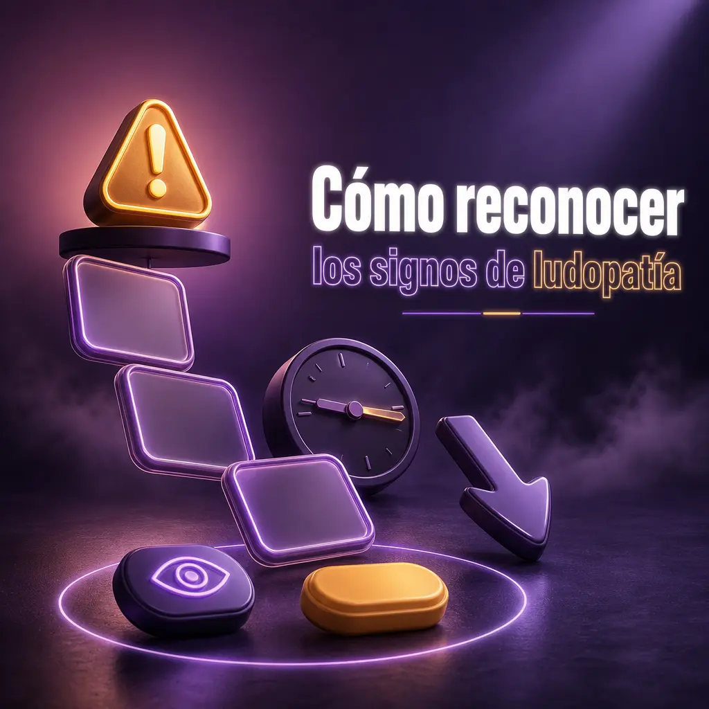 Señales de ludopatía: apostar más dinero, pedir préstamos, ocultar pérdidas y pensar constantemente en el juego.