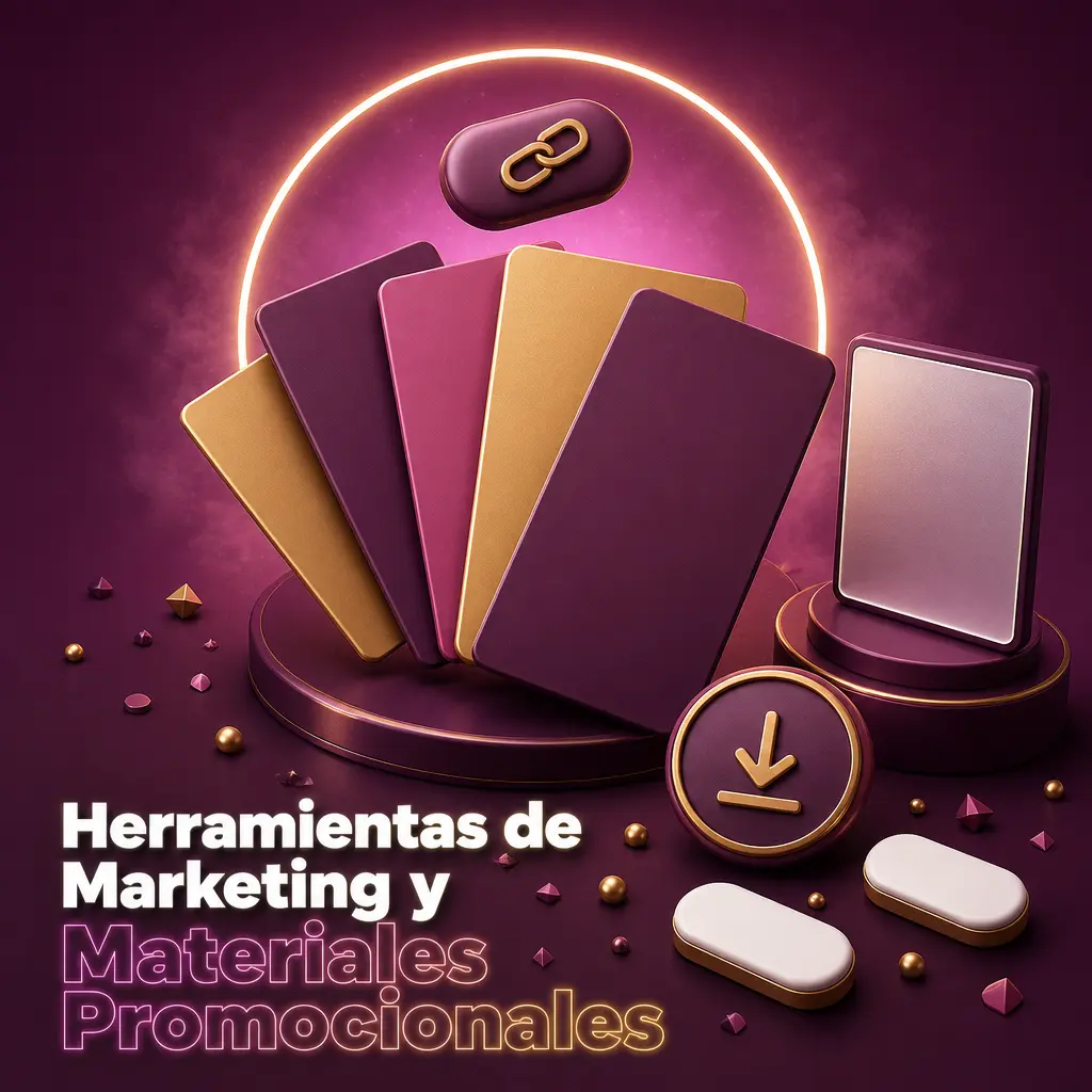 Kit de materiales de 22Bet Partners: banners, landing pages, enlaces de rastreo y widgets para promocionar apuestas.