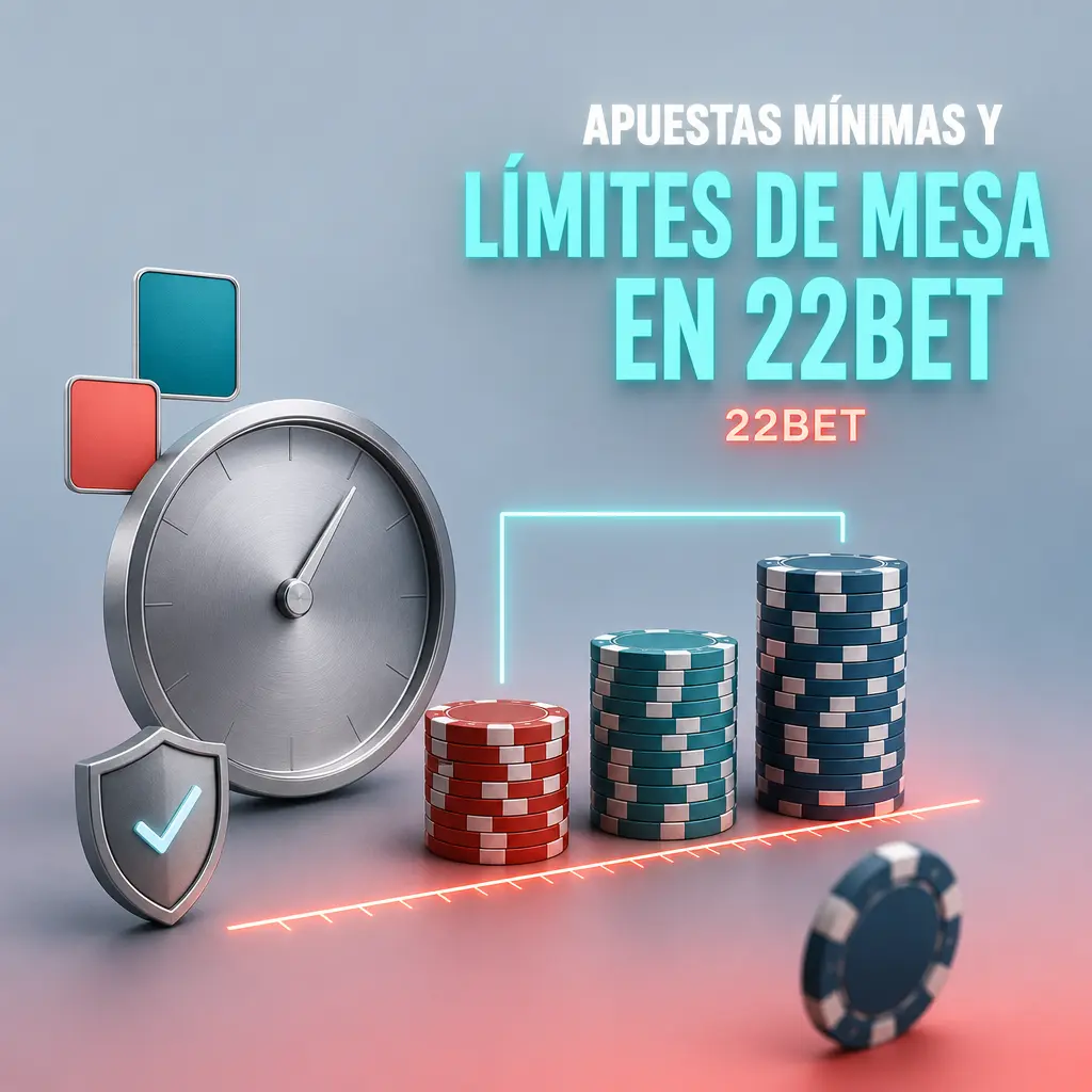 Límites de apuesta en mesas en vivo de 22Bet: Ruleta Europea, Blackjack y Bacará, desde 50 hasta 500000 ARS.