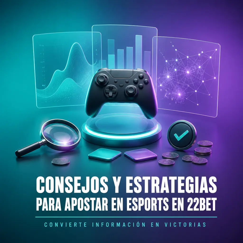 Consejos y estrategias para apostar en esports en 22Bet: plantillas, parches, mapas y estadísticas en vivo