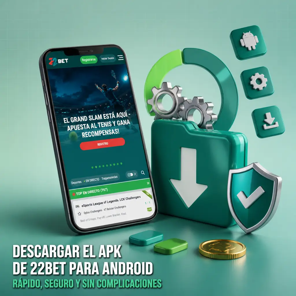 Descargá el APK de 22Bet para Android, instalalo desde orígenes desconocidos y empezá a apostar fácilmente