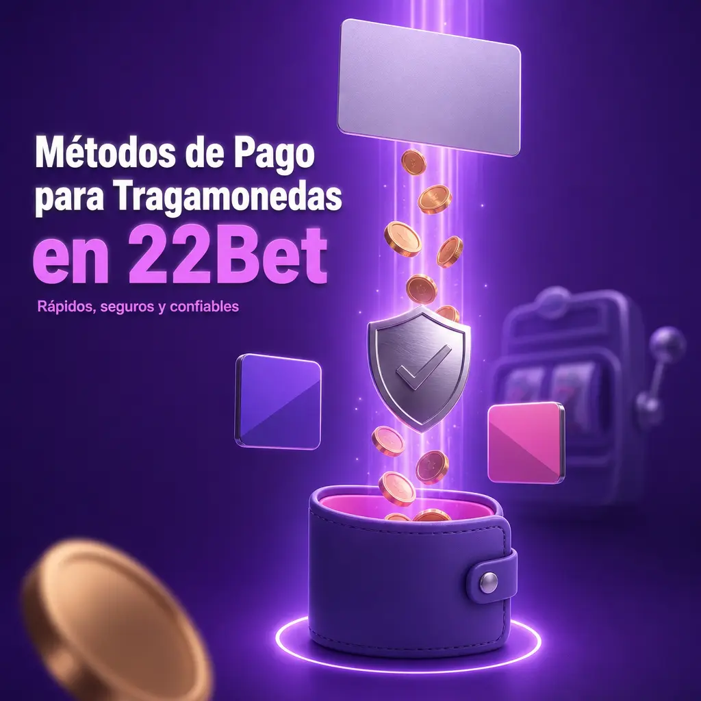 Métodos de pago para depositar y retirar en tragamonedas de 22Bet Argentina: tarjetas, billeteras electrónicas y criptomonedas.