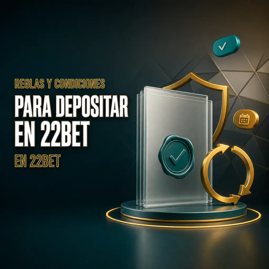 Reglas y condiciones para depositar en 22Bet: límites diarios y verificación de datos del titular del medio de pago.