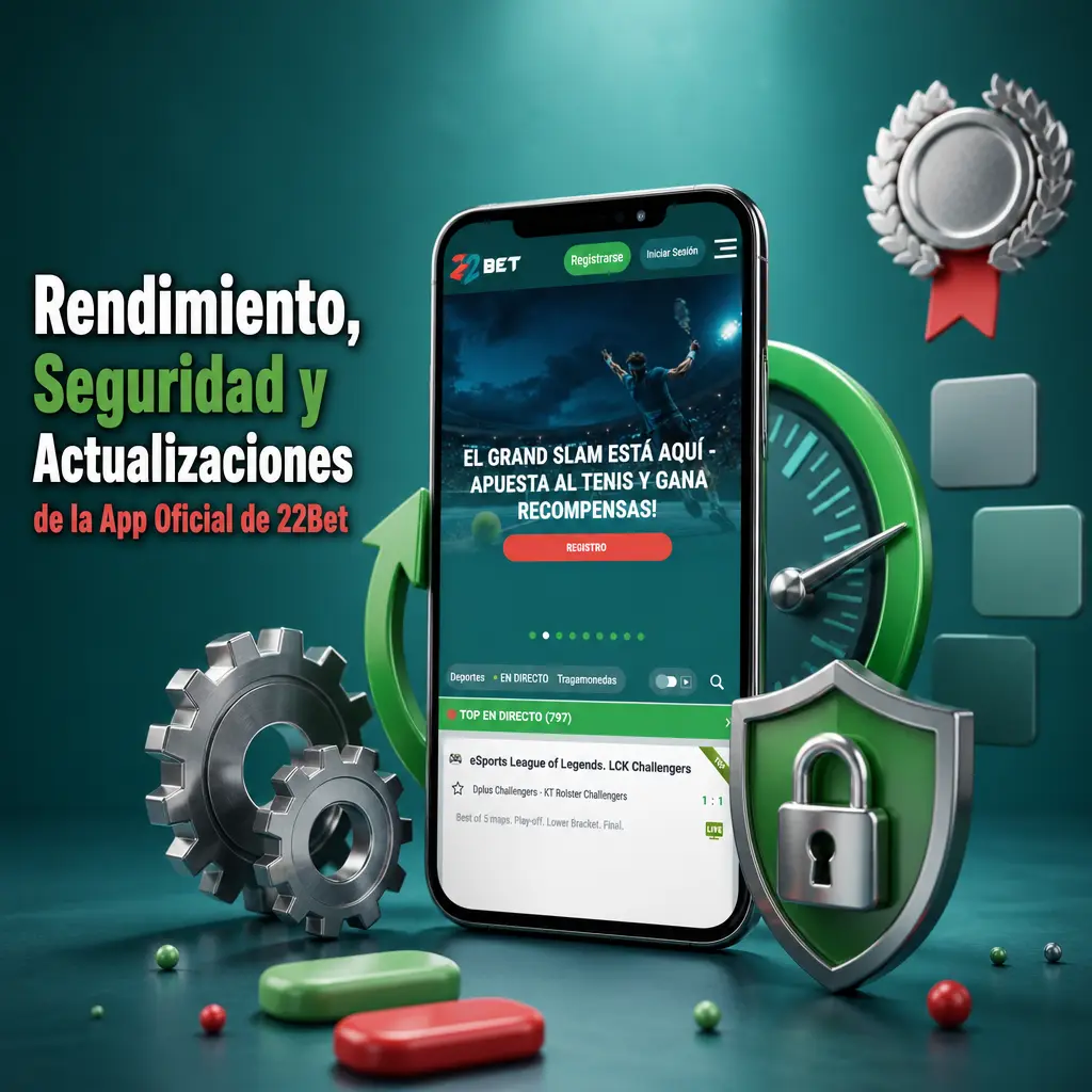 App oficial de 22Bet: seguridad SSL de 256 bits, licencia de Curazao y carga rápida en menos de 2 segundos vía 4G.